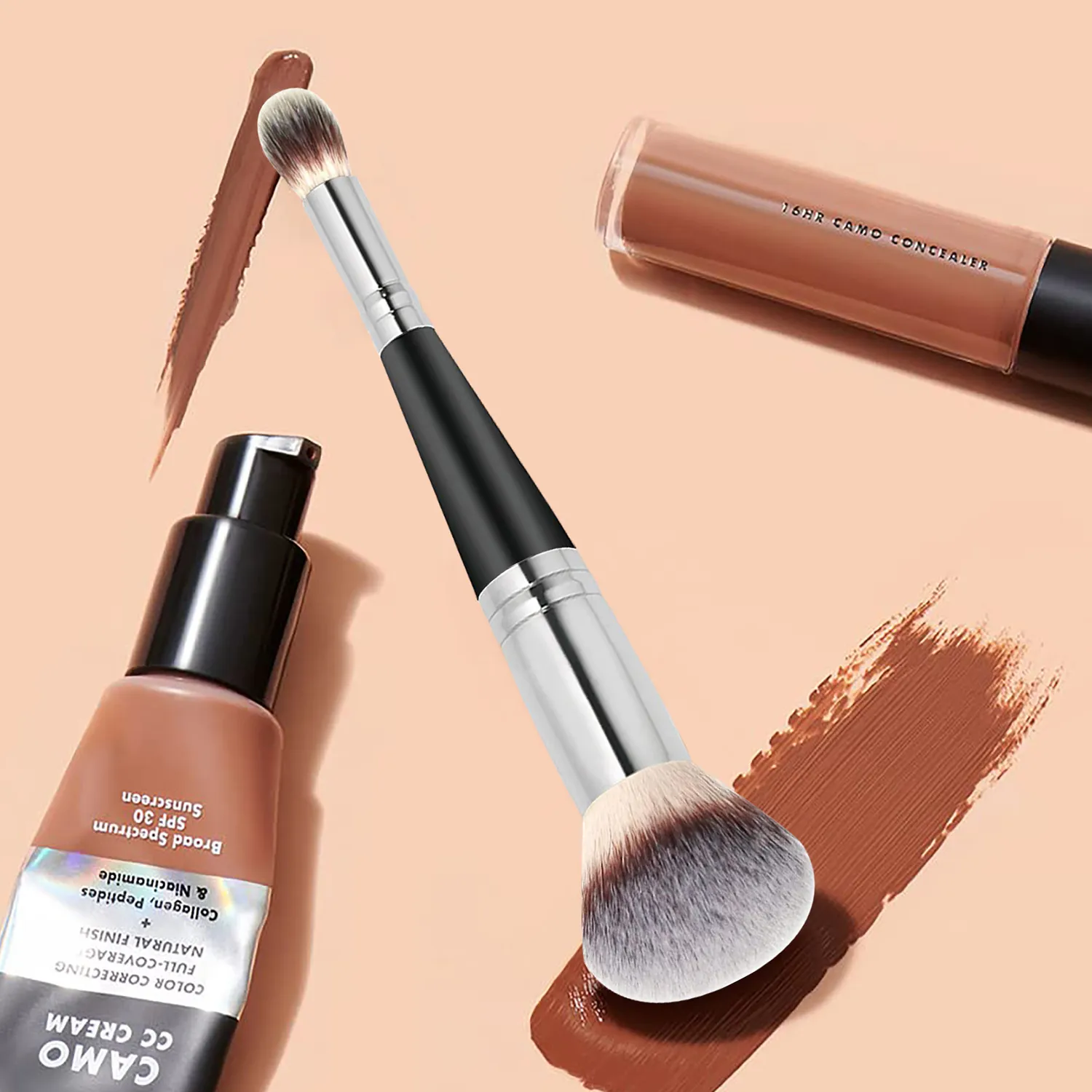 Custom Logo Makeup Brushes Large Powder Foundation Make up Brushes Cruelty Free Concealer Makeup Brush Wholesale Bulk 20pcs/lot