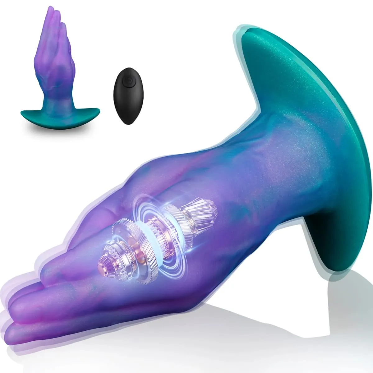 Wearable Fist ButtPlug Remote Vibrator Dildo Finger Vagina Anal Massage G-Spot Stimulation for Adult Masturbator Fisting Sex Toy — image 1