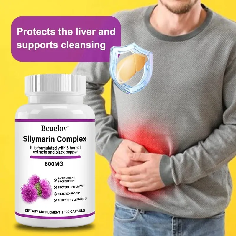 Dandelion + Milk Thistle Liver Detoxification and Purification Rich in Antioxidants Supports Digestive Health – 120 Capsules — image 5