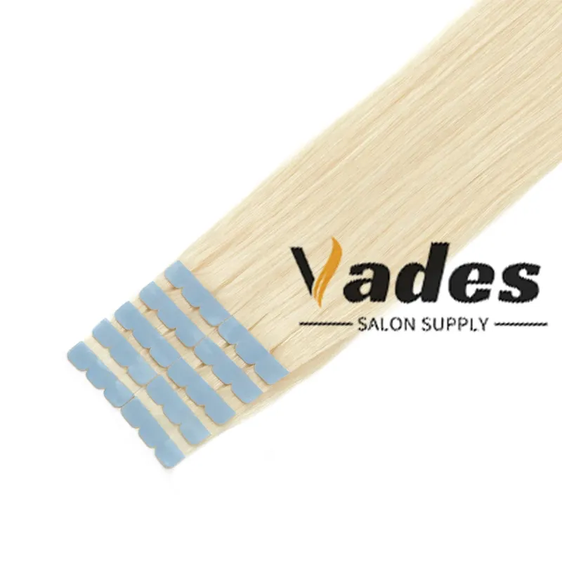 10Pcs Natural Real Smooth Remy Human Hair Mini Tape in Skin Weft Hair Extensions Soft Touch Texture Natural Shine Daily Use