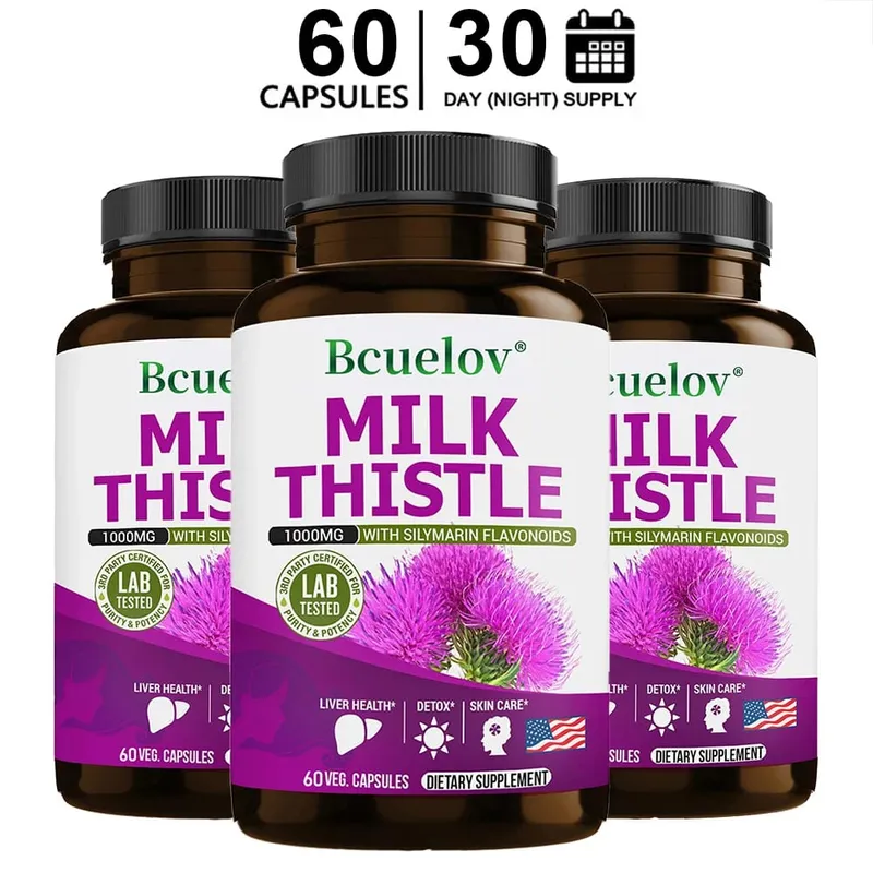Milk Thistle Capsules Liver Health Support Gut & Immune Health Skin Beauty Liver Function — image 10