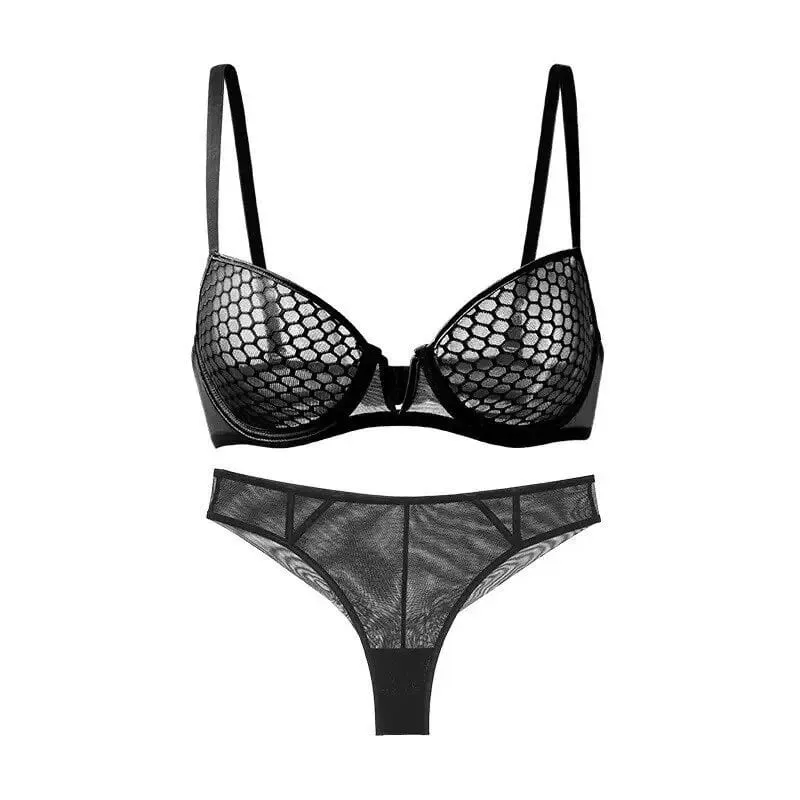 Full Bust Ladies Ultra-Thin Minimizer Bra Set Summer Soft Underwire Side Support Anti-Sagging Comfort Lingerie — image 3