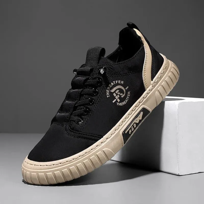 [Men's Skate Sneakers] Sneakers - Men's New Spring/Autumn Skate Shoes - Classic and Versatile - Fashionable and Trendy - Suitable for Daily Wear and Outdoor Leisure - Ideal as Birthday Gifts Christmas Gifts and Halloween Gifts