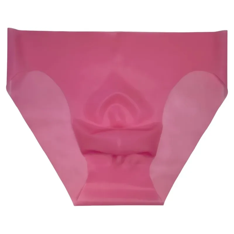 Latex Underwear Transparent Briefs Men's Rubber Convex Pouch Underpants Shiny Male Erotic Lingerie Triangle Panties Slip Homme — image 12