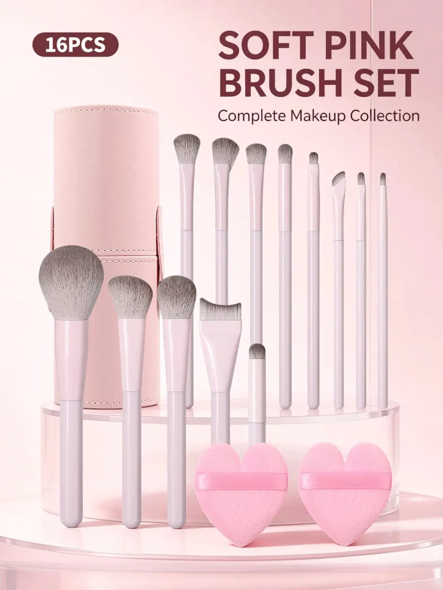 Professional Makeup Brush Set Foundation Blush Eyeshadow Eyebrow Contour Powder Brush Complete Makeup Tools Kit Travel Essent — image 2
