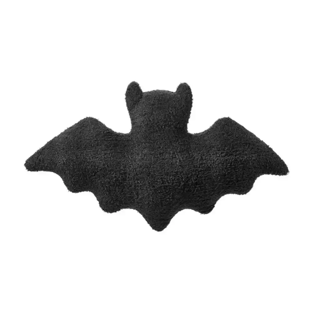 Material Bat Pillow Black White Brown Soft Fabric Bat Modeling Pillow Halloween Theme Gothic Bat Halloween Decoration — image 2