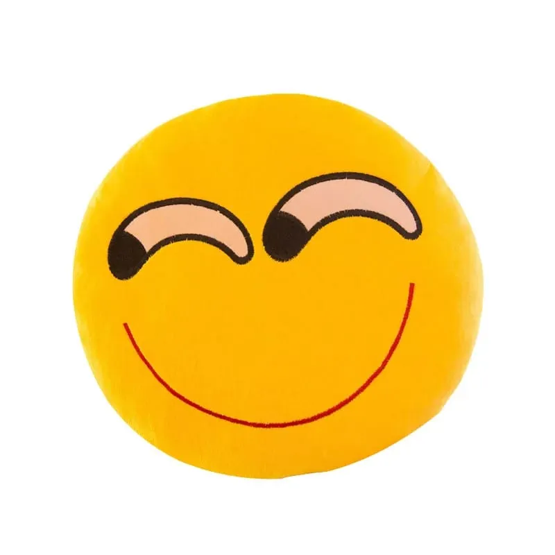 32cm Meme Emoji Smiley Face Plush Pillow Super Cute Soft Hugging Pillow for Sleeping Rest And Cushion - Toy Gift — image 6