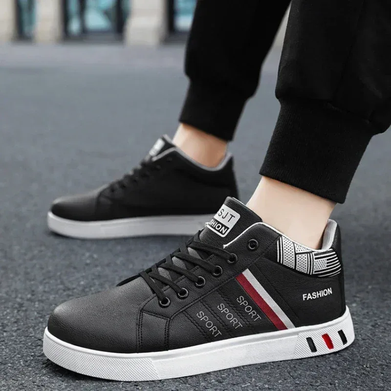 Fashion Men White Sneakers Shoes New Men's Shoes Vulcanized Shoes for Men Non-Slip Wear-resistant Sneakers Men Tenis Para Hombre — image 5
