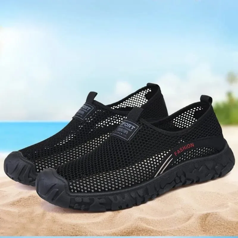 Men's Sports Shoes 2026 Summer Mesh Hollow Out Breathable Running Sneakers Casual Lightweight Outdoor Walking Shoes for Man — image 1