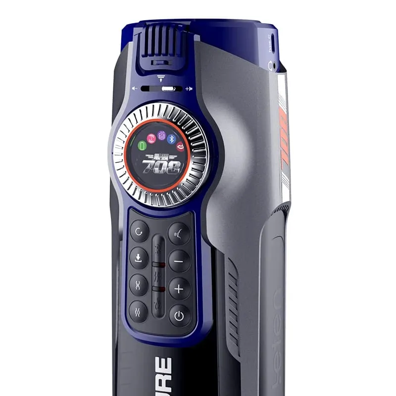 Leten 708-III Rustige Vibrator Verwarming Kreunen USB Opladen Automatische Telescopische Mannelijke Masturbatie Vagina Kut Speeltjes voor Mannen
