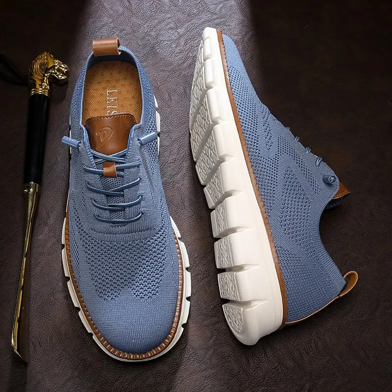 Men's Casual Dress Shoes Fashion Walking Sneakers Mesh Business Oxfords Work Lightweight Soft Sole — image 4