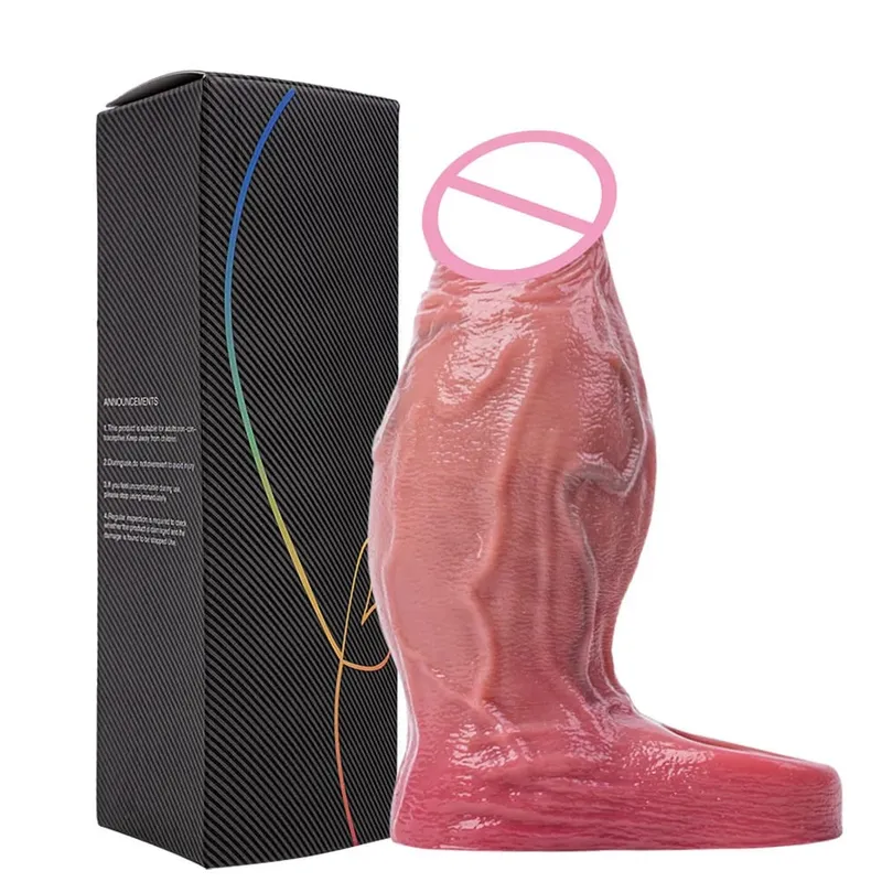 Silicone Large Dildo Reusable Penis Sleeve Open-ended Design with Dick Enlarger Silicone Male Masturbator Sex Toys for Men 18+