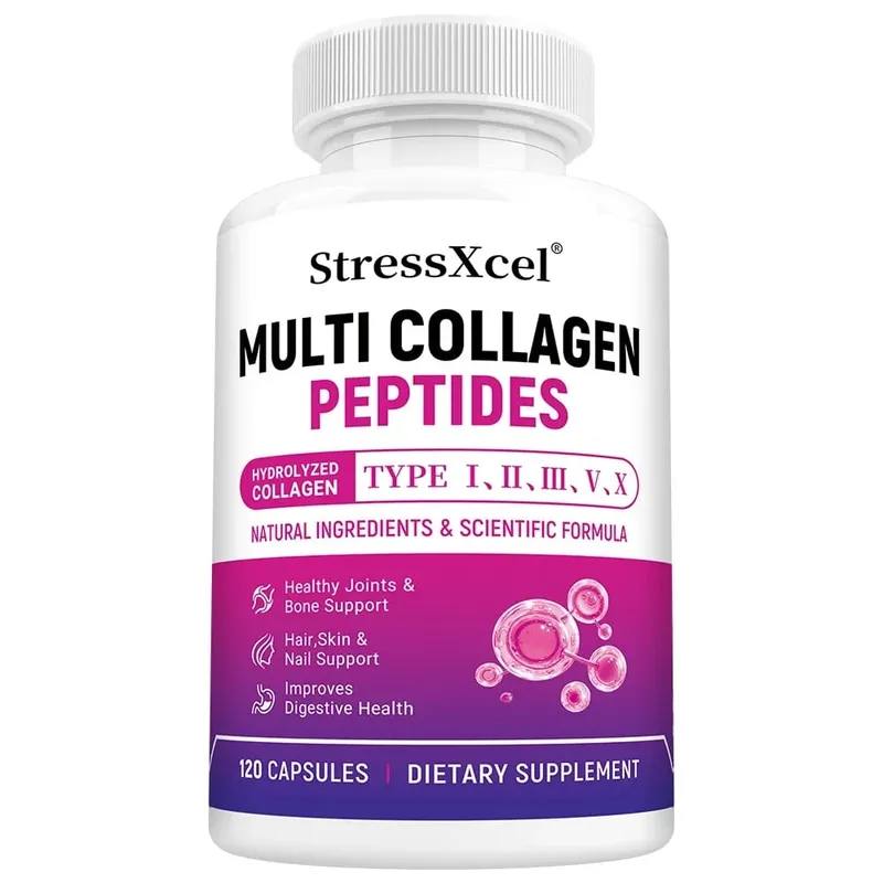 Κάψουλες Multi Collagen Peptides Type I II III V X Biotin Αντιγηραντική Δέρμα Μαλλιά Νύχια Αρθρώσεις Έντερο & Υποστήριξη Ανοσίας — image 8
