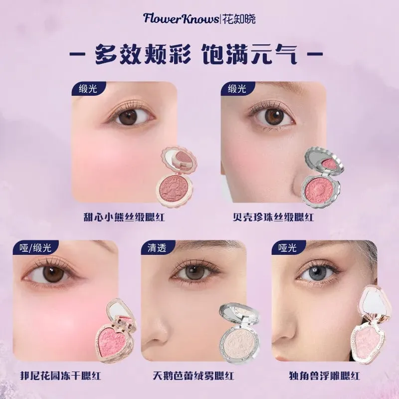 Flowerknows Komplettes Make-up-Geschenkset, langanhaltende Lippenglasur, Rouge und schimmernde Lidschattenpalette, All-in-One-Schönheitsset, Geschenkbox — image 3