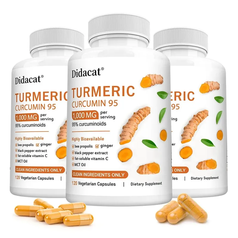 Turmeric Curcumin Supplement 1 000mg – 95% Curcuminoids with Black Pepper & Ginger Supports Joint & Antioxidant Health — image 11