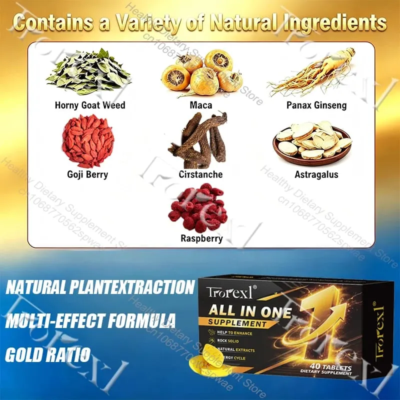 All IN ONE Male Enhancing - Stamina support & Optimize Performance Timing Mastery Natural Formula Supplement