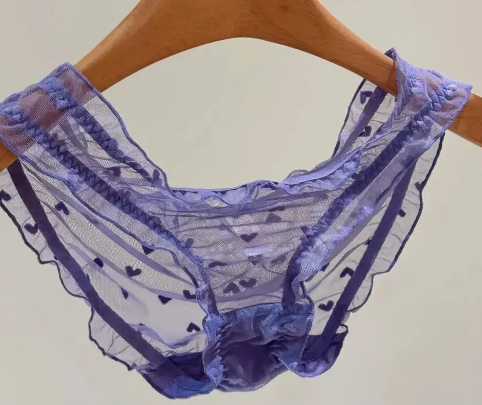 Sexy Satin Triangle Cup Non-Marking Bra Set Comfortable Wireless Lingerie for Large Breasts
