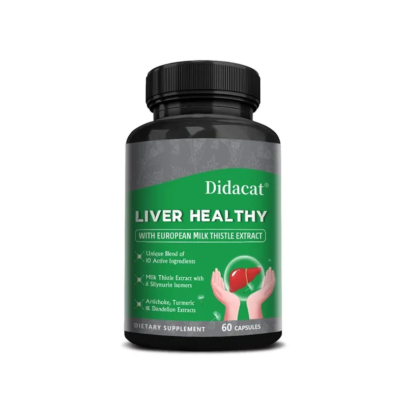 Natural Artichoke + Milk Thistle Extract - A Cleansing Detoxifying Supplement for Liver Health Immune Support and Skin Health