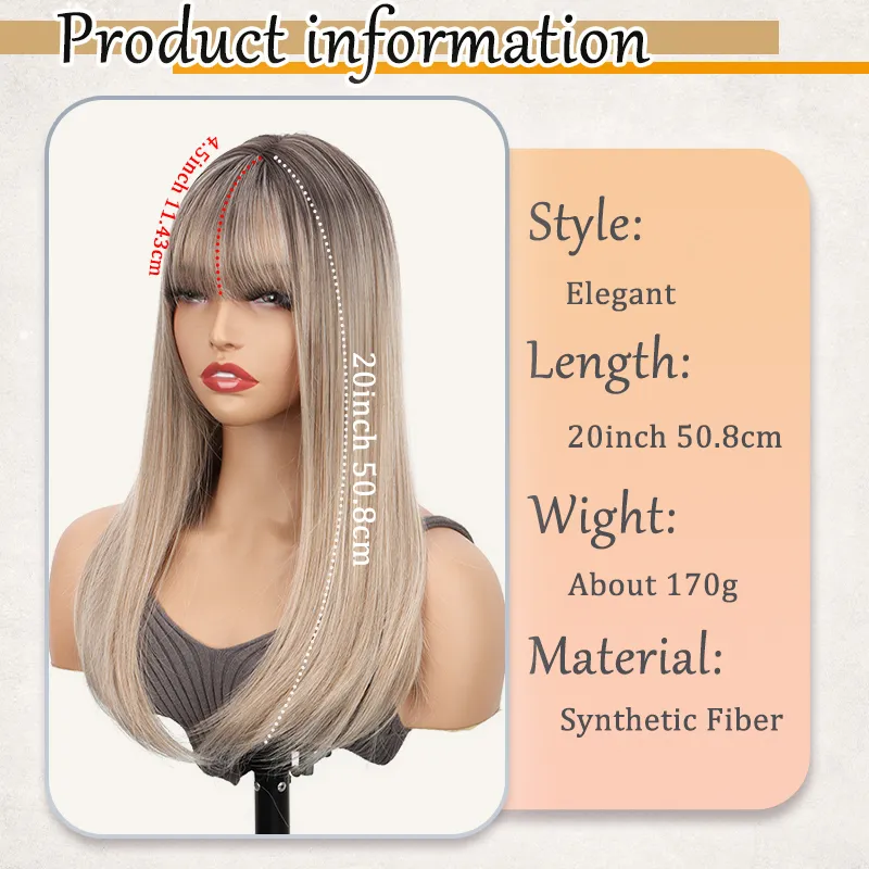 Synthetic Topper Hair Long Straight Invisible Hair Extension Loss Hairpiece Heat Resistant Fiber For Women Daily Styling — image 2
