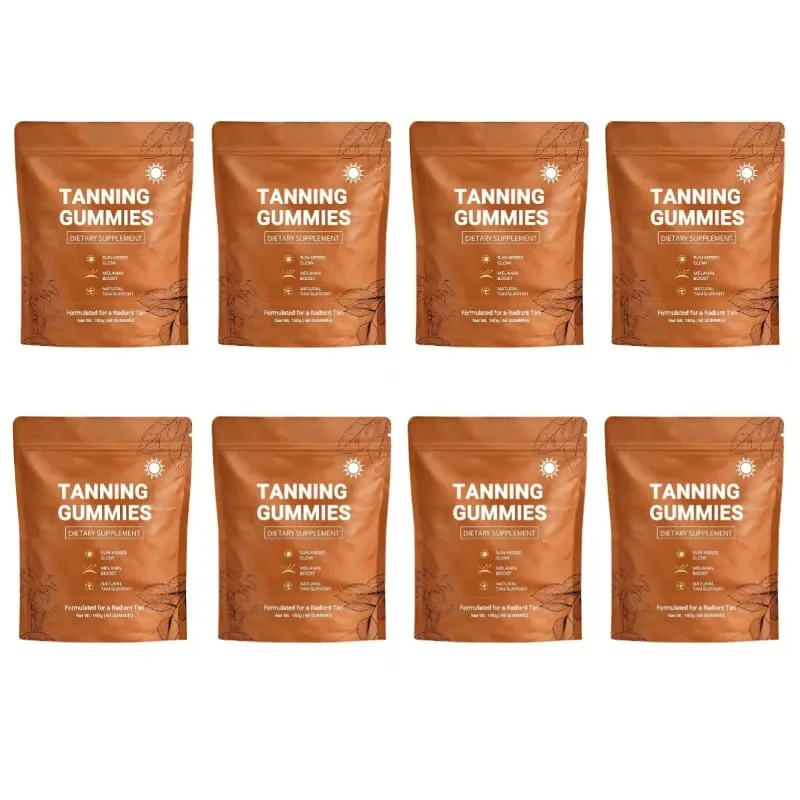 Tanning Gummies til kvinder Solfri Bronzing Glow Support Vegansk Sukkerfri Ikke-GMO Astaxanthin & Lycopen 60 Antal — image 12