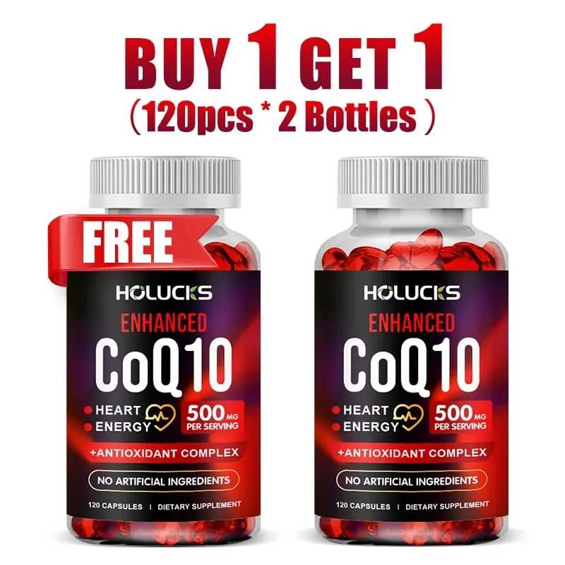 ผลิตภัณฑ์เสริมอาหาร Holucks Pure CoQ10 พร้อมสาร Resveratrol จากมะกรูด รองรับสุขภาพหัวใจและหลอดเลือดและสารต้านอนุมูลอิสระ การป้องกันระบบภูมิคุ้มกัน
