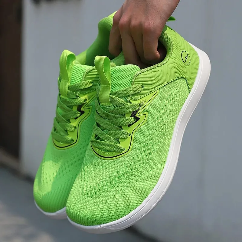 Wide Toe Green Apple Unisex Jogging Shoes Men Casual Sneakers Mesh Breathable Anti Slip Street Walking Loafers Daily Wear — image 3
