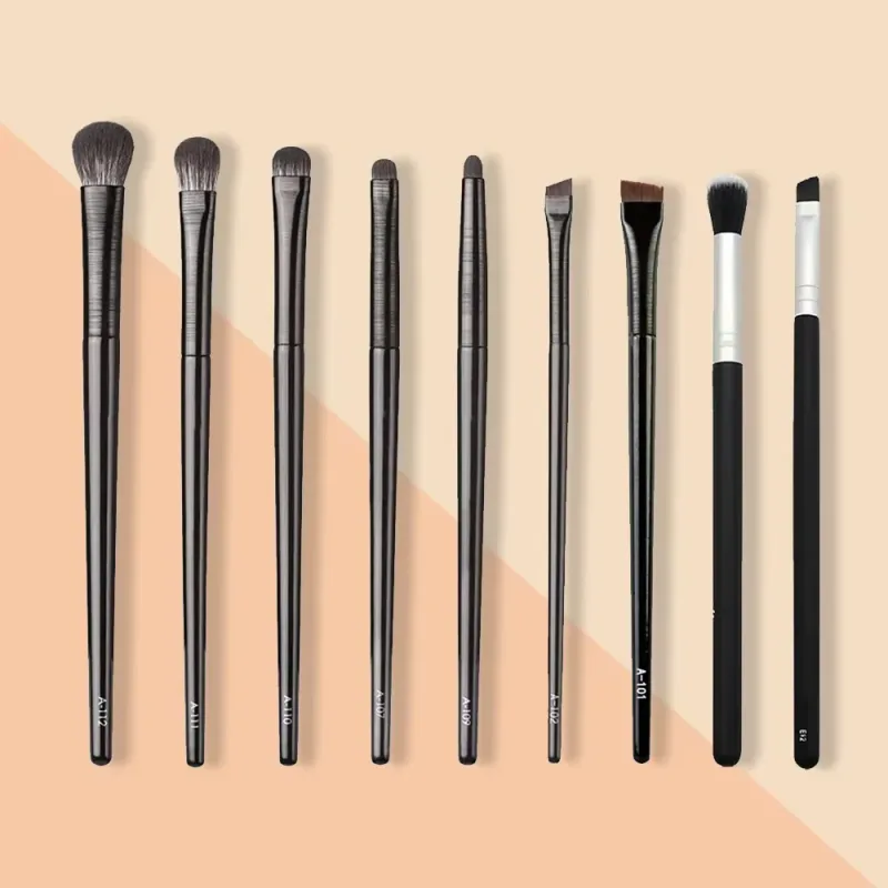 Eye Soft Bristle Eyeshadow Brushes 9-piece Set Eye Makeup Smudge Undercover Eyeliner Blade Eye Detail Small Makeup Brushes — image 12