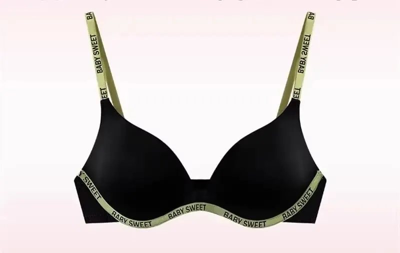 Vibrant Dopamine Color Seamless Wirefree Push Up Bra Panty Set Soft Comfy Sexy Lingerie Underwear For Women 32‑38AB — image 13