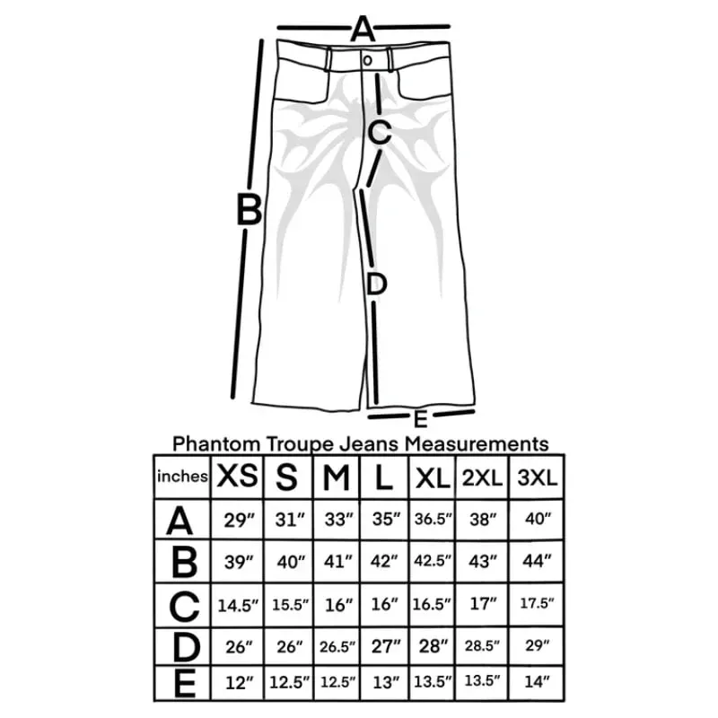 Vintage Y2K Baggy Jeans Splicing embroidery Pattern high quality jeans Hip Hop Gothic Streetwear men women Casual wide leg jeans