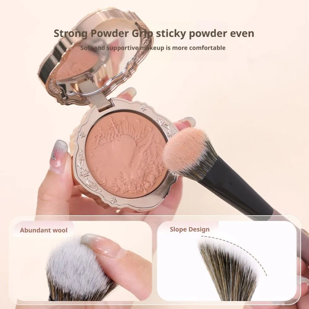 Powder blusher brush on slope Cream Liquid Blush Makeup Brushes Flat Small Precise Blush Brush Makeup Tools — image 6
