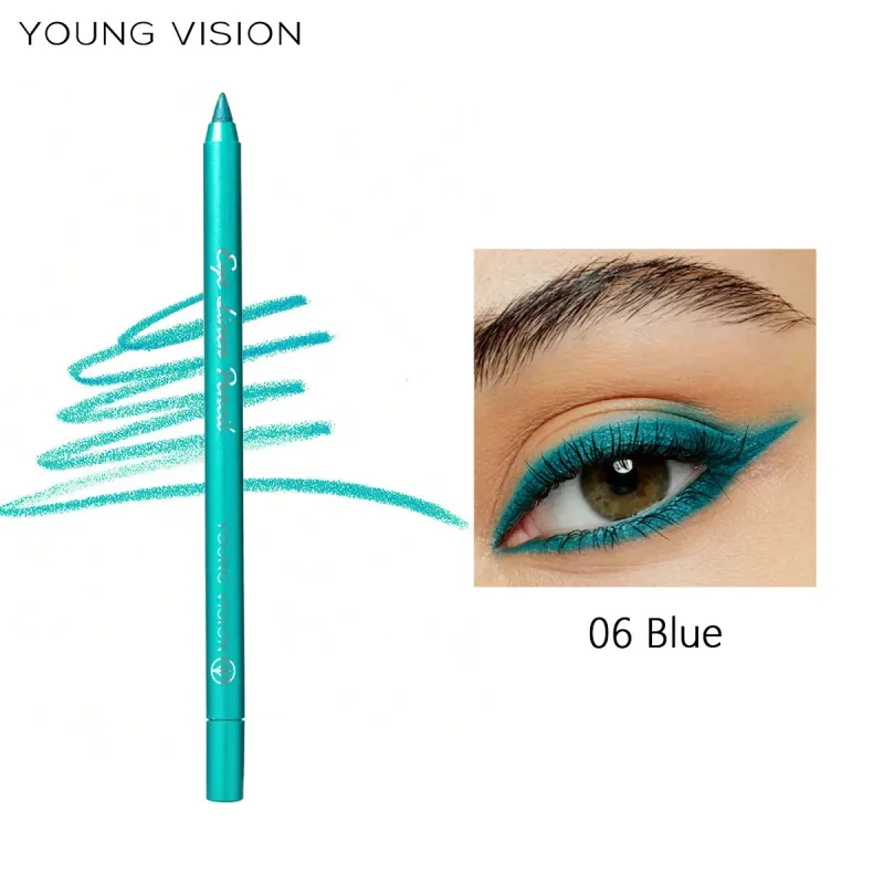 Pearl Shimmer Eyeliner Gel Glitter Green Eye Shadow Stick Matte Metallic Eye Makeup Waterproof Durable Easy to Color Highlighter — image 8