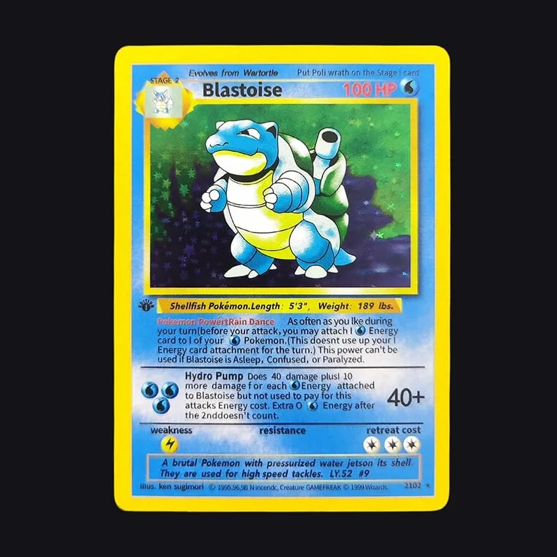 Proxy PKM English GAME 1ST EDITION Charizard Blastoise Venusaur Mewtwo Holo TCG Game Collection Card — image 15