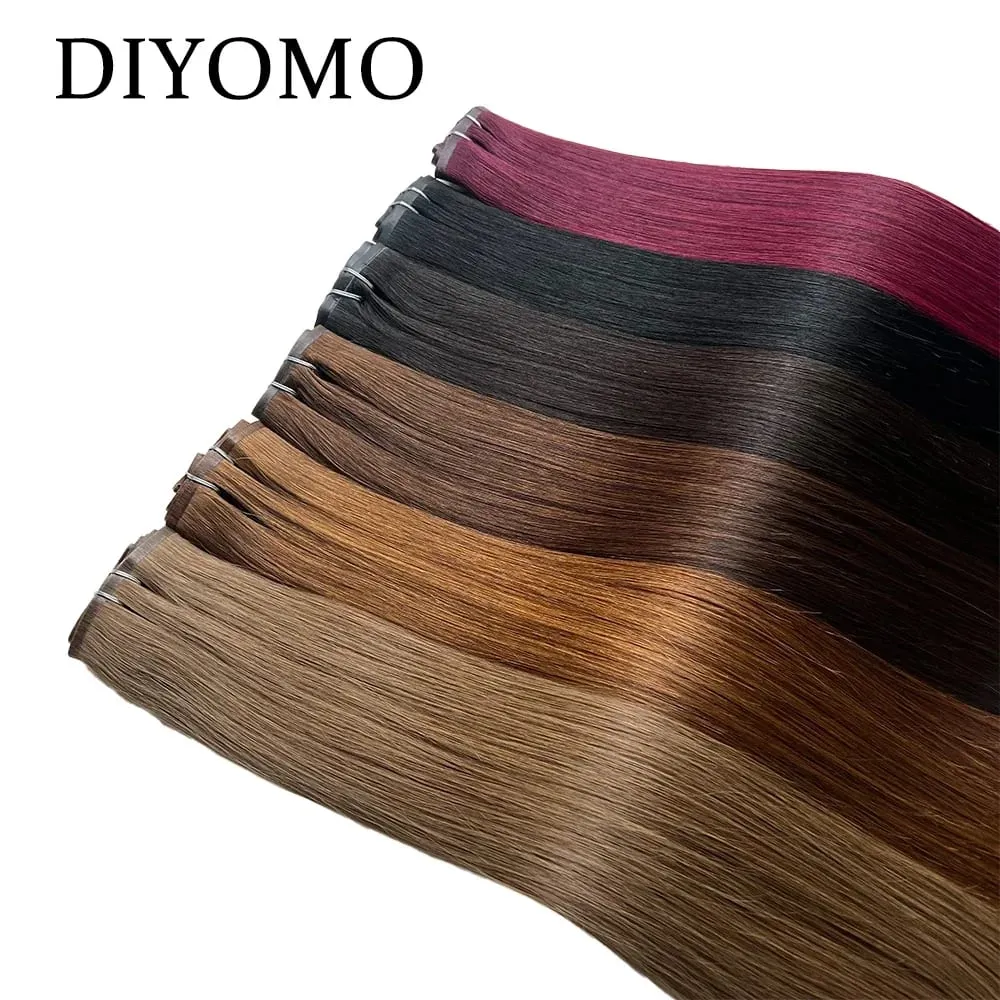 160g หนา PU คลิปต่อผมมนุษย์ไม่มีรอยต่อ Weft เทปคลิปสำหรับหนาผมดิบที่มองไม่เห็นผม — image 2