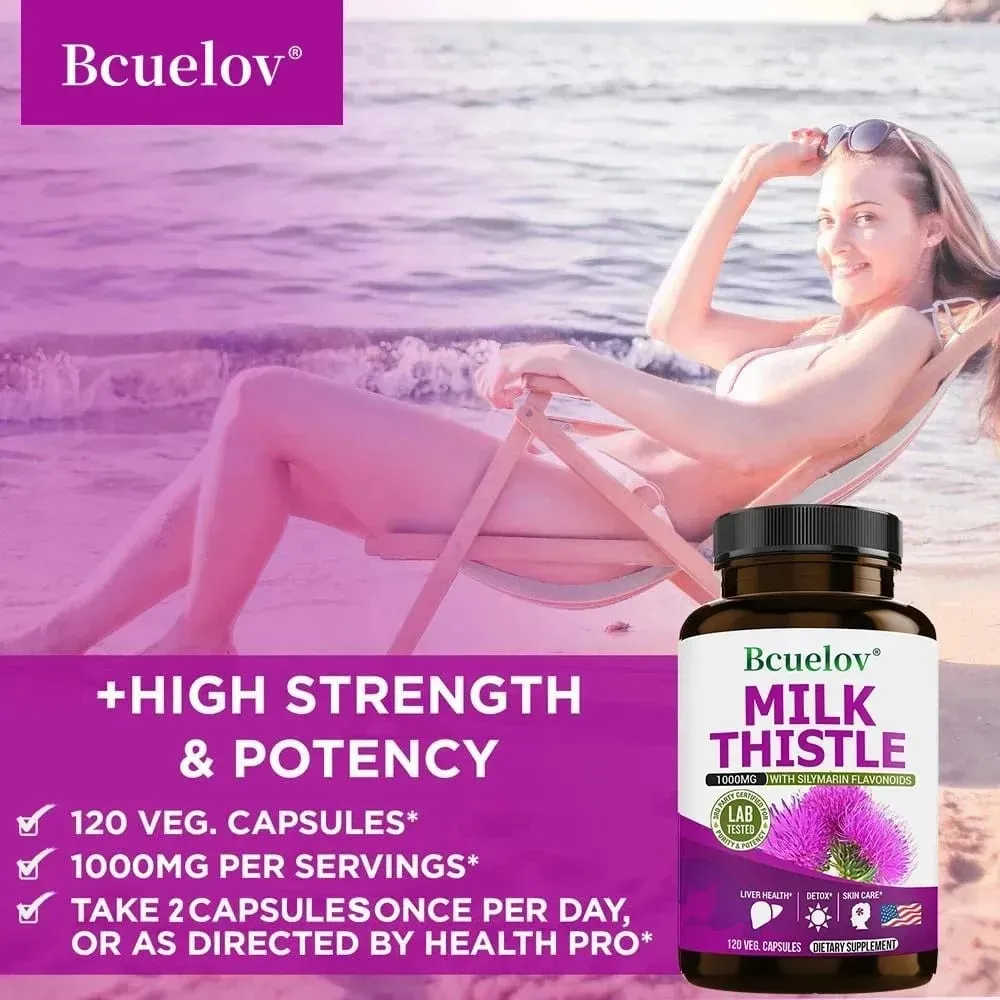 Milk Thistle Capsules Liver Health Support Gut & Immune Health Skin Beauty Liver Function — image 6
