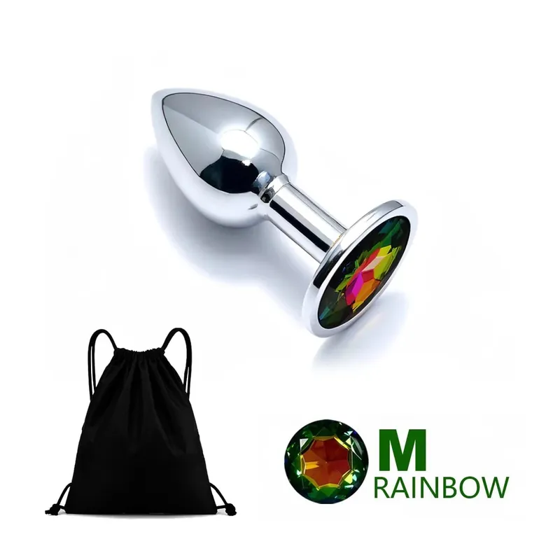 5 Size Metal Anal Plug Butt Plug Sex Toy Butt Toy for Women Men Couples Adult Game Masturbator Anal Diamond Sex Toys — image 9