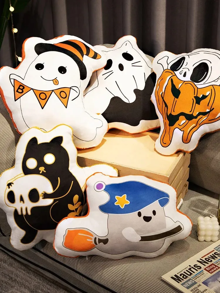 Halloween Ghost Pumpkin Pillow 35‑40cm Soft Stuffed Plush Cushion for Home Decor and Party — image 4