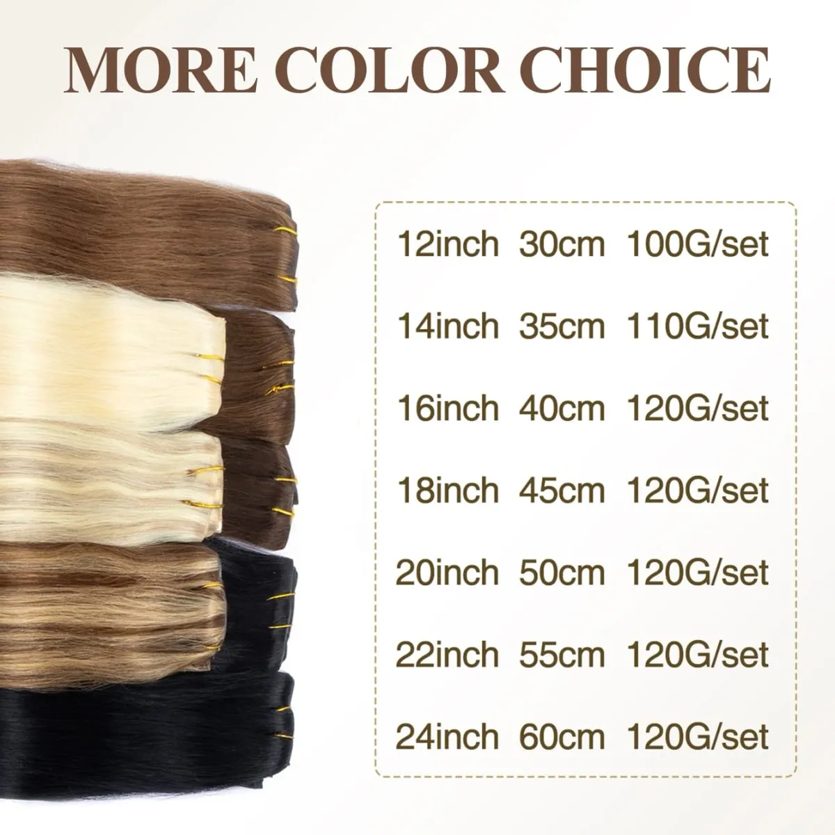 Invisible PU Clip In Human Hair Extension Seamless Tape Weft Thin and Soft Tape Weft 7Pcs/set 12-24inch 100G 120G Clip on Hair