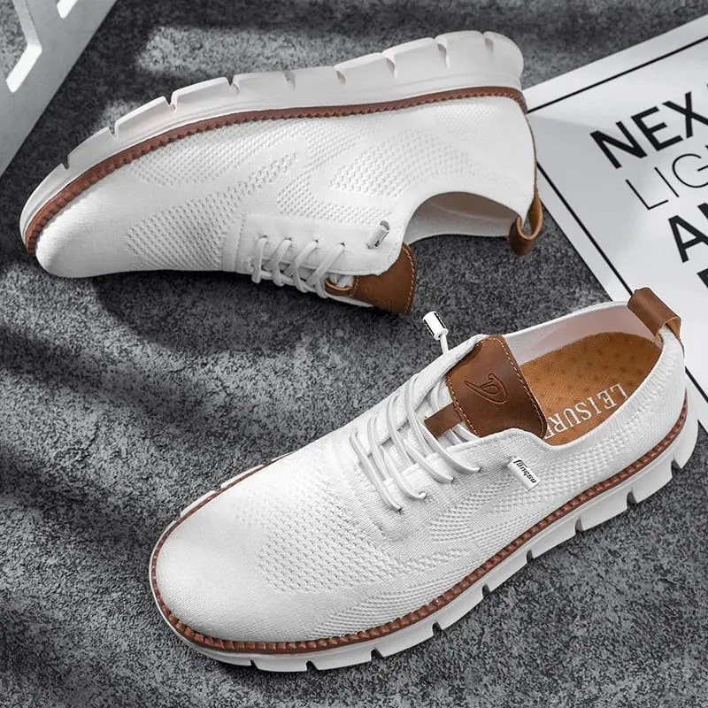 Men's Casual Dress Shoes Fashion Walking Sneakers Mesh Business Oxfords Work Lightweight Soft Sole — image 14