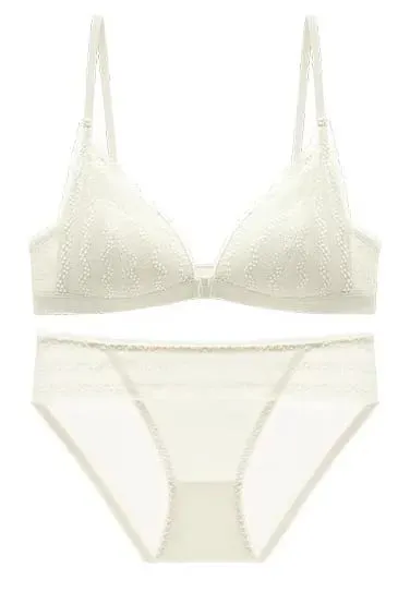 Push Up Bra for Small Breasts - Front Close Lace Bralette Wireless Demi Triangle Cup Sexy Underwear Thin Demi Cup Small Chest — image 11