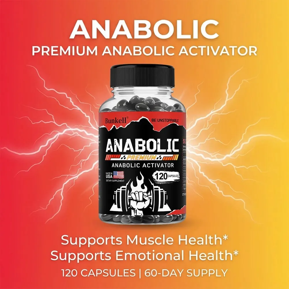 Men’s Muscle Builder Capsules Lean Muscle Growth Strength Endurance Recovery Metabolism & Abs Support 30/60/120 Capsules — image 3