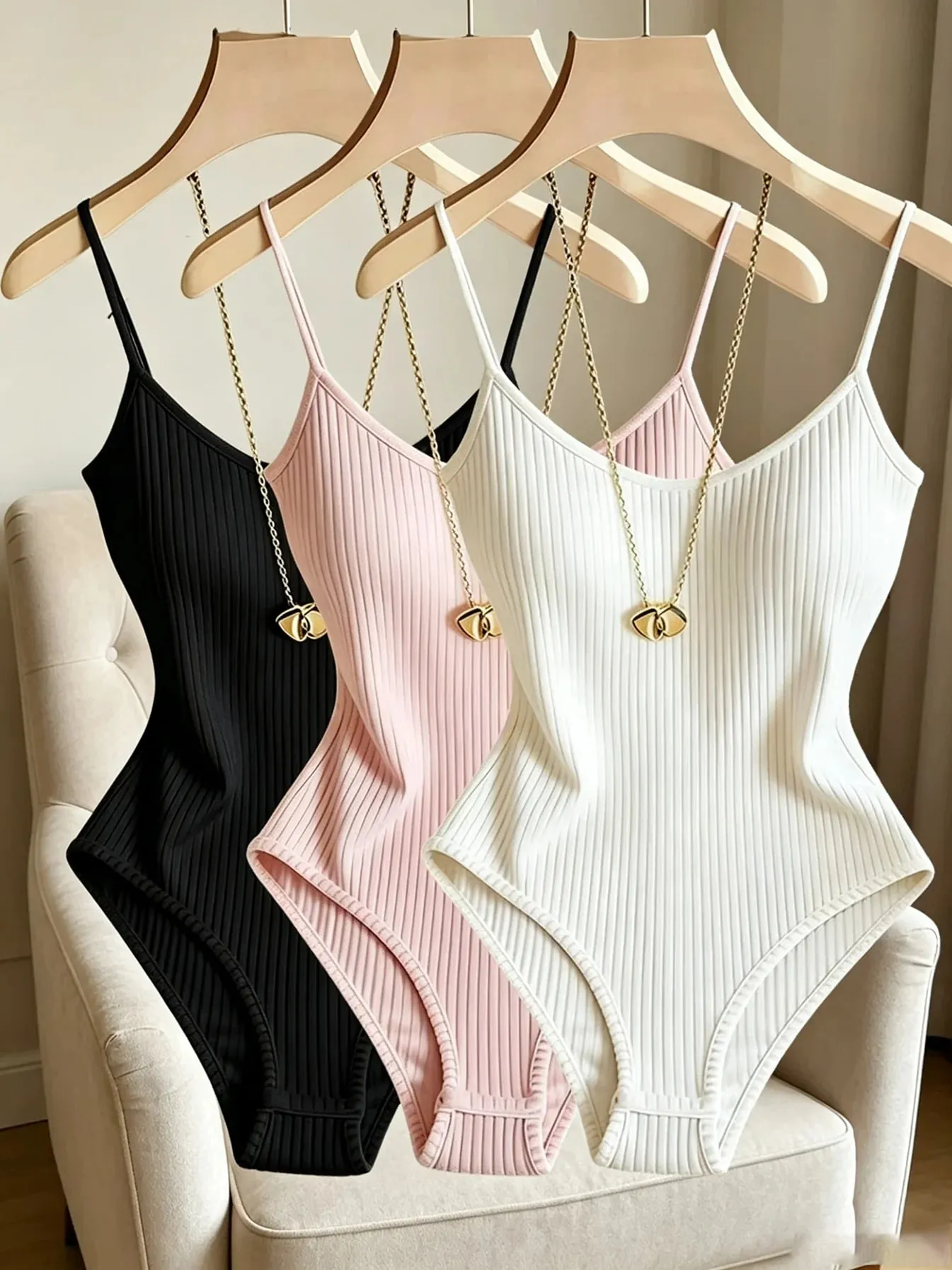 Sleeveless Knit Bodysuit Hot Summer Sexy Bodycon Off Shoulder Halter Tops Casual Street Bodice For Women ClubWear — image 13
