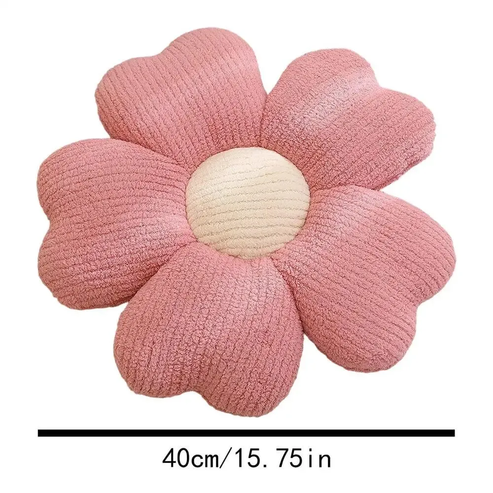 Petal Throw Pillow 40cm Colorful Flowers Plush Pillow Plant Petal Cushion Flower Pillow for Bed Sofa Stuffed Home Decor Gift