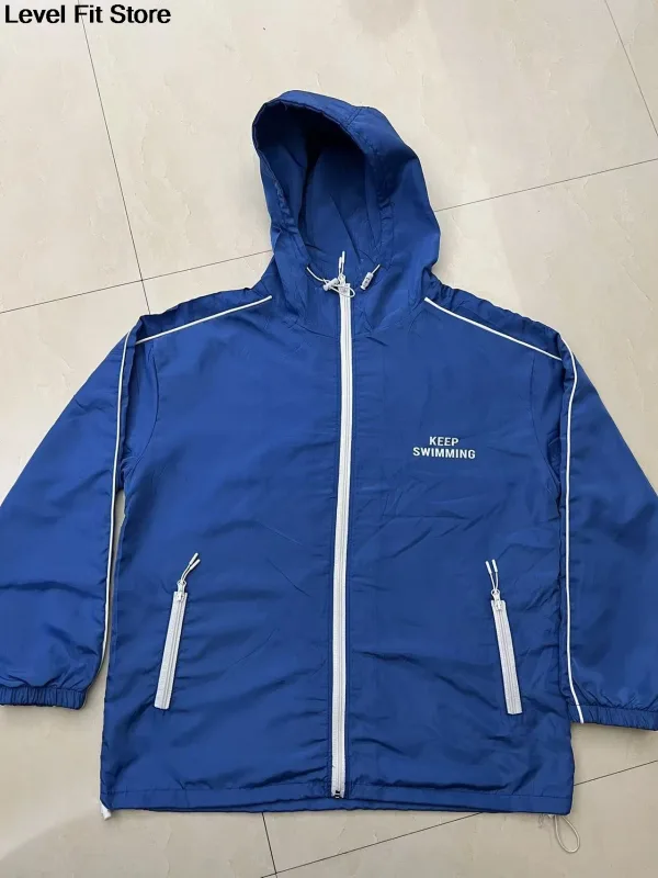 Zipper Hoodie Keep Swimming Jacket Keep Swimming Hoodie Sweater Sweatshirt — image 3