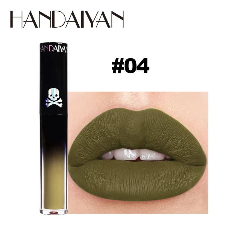 Matt Vampire Black Lila Läppstift Vattentätt Långvarigt Läppglans Halloween Jul Fuktgivande Pigmenterad Lip Makeup — image 13