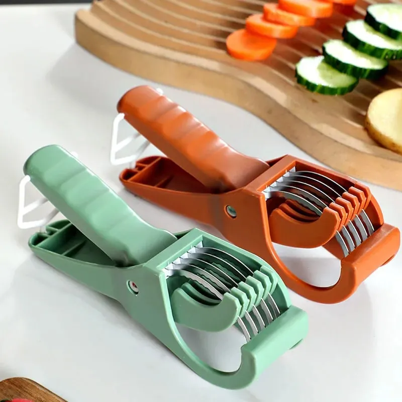 Kitchen Tools Stainless Steel Vegetable and Fruit Slicer Multi Functional Salad Slicer Kitchen Accessories — image 2