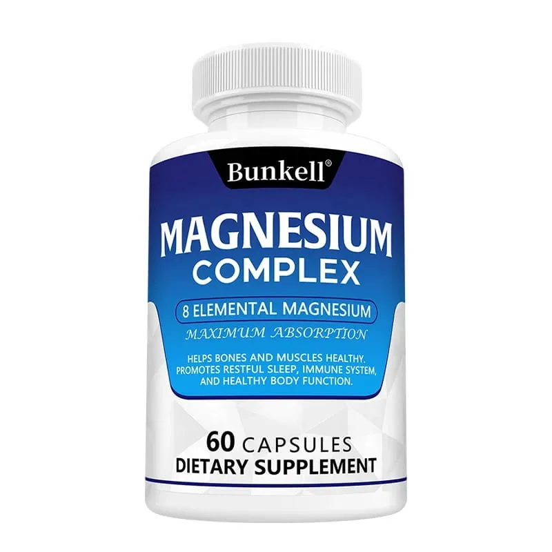 Magnesium Complex 120 Capsules - Bone Muscle & Heart Health Supplement Sleep Support Muscle Relaxation Stress & Anxiety Relief — image 10