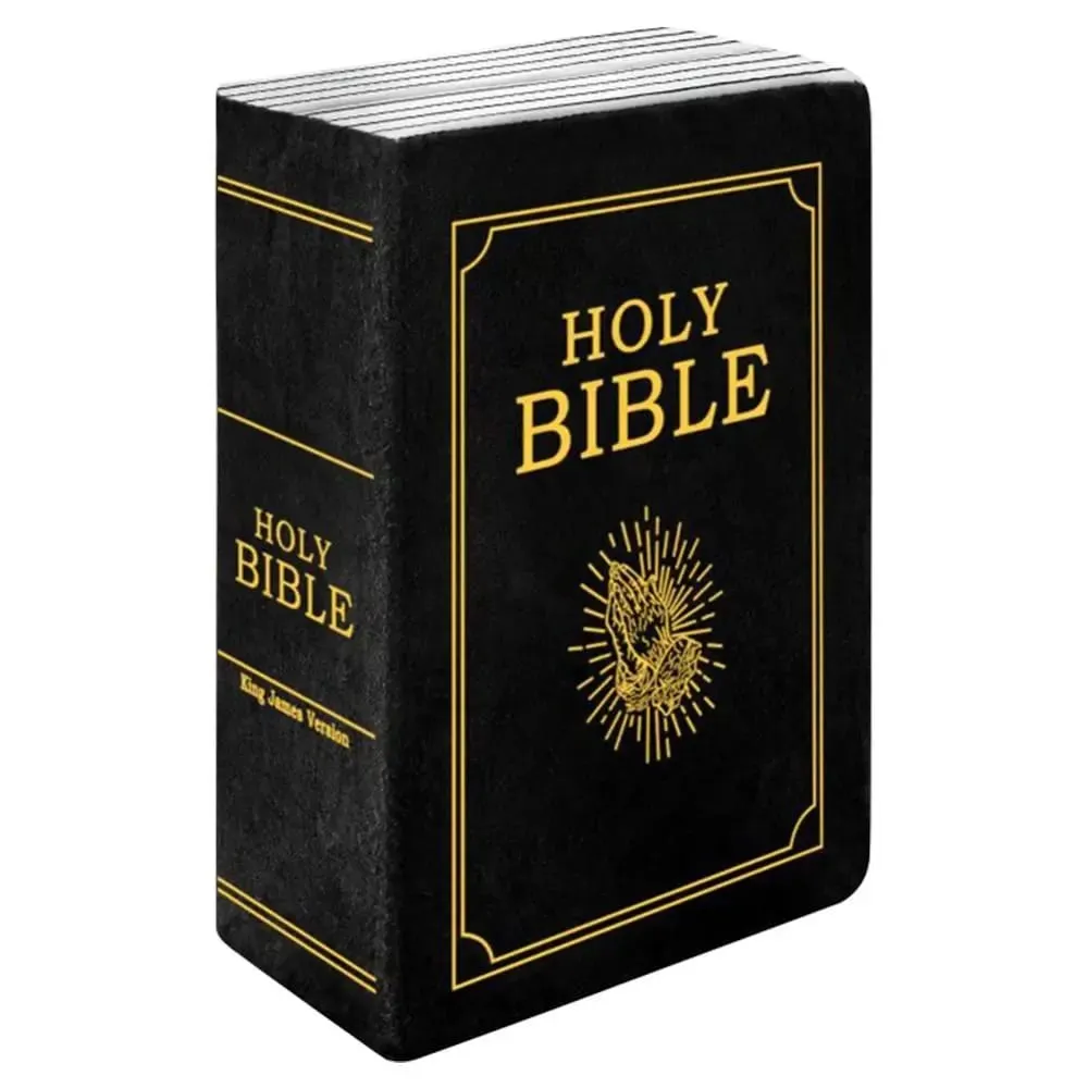 Living Room Realistic Looking Bible Pillow Sofa Cushion Plush Toy Bible Throw Pillow 33*22cm Home Decor Bible Cushion Bedroom — image 5