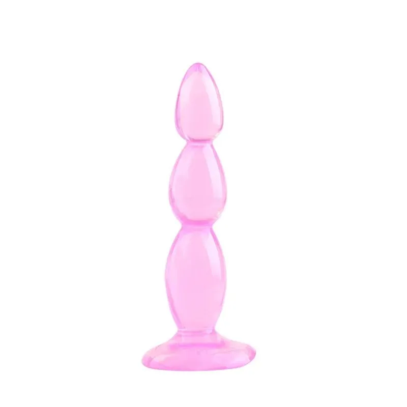 1PC Butt Plug Dildo Butt Prostate Massage Unisex Sexy Stopper TPE Anal Plugs Beads Adult Sex Toy for Men Women Adult Games — image 9