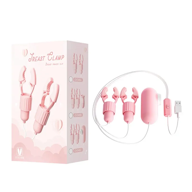 Nipple Clamps Vibrator Breast Massage Tongue Licking Sucking Vibrating Clit Stimulator Female Maturbator Adult Sex Toy For Women — image 8