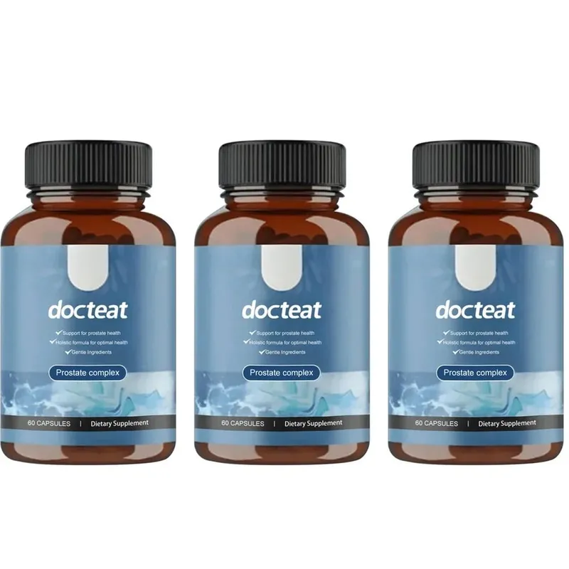 Docteat Prostate Complex Capsules Supports Prostate Health and Urinary Flow with Saw Palmetto Pumpkin Seed Extract 60 Capsules — image 9